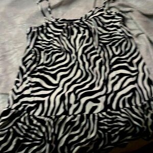 Zebra Print Sleeveless Dress